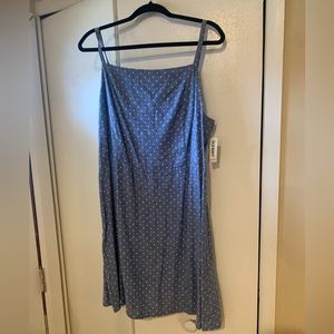 Women’s Blue Mini Dot Dress